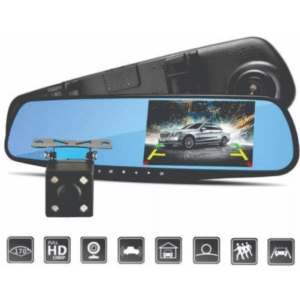 CAMARA PARA CARRO CON PANTALLA Y CAMARA TRASERA