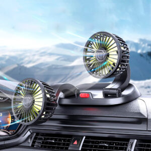 Ventilador Doble De Coche 360° Vehículo Interior Portátil LJPVI-20